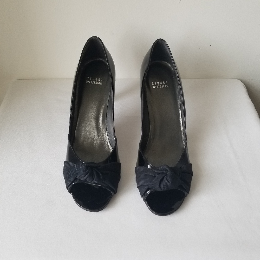 Stuart Weitzman Knotted D'orsay Open-Toe Heels - image 2